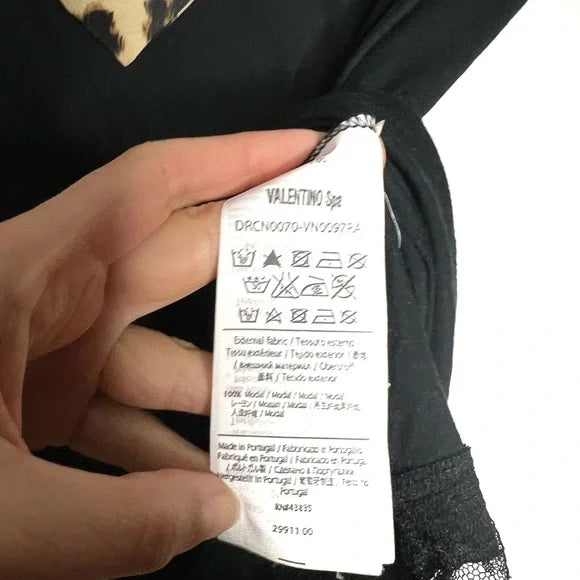 RED Valentino | Leopard Bow Lace Tee