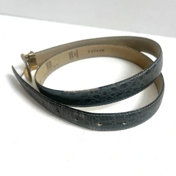 Givenchy | Grey Croc Leather Belt