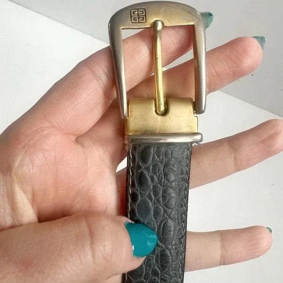 Givenchy | Grey Croc Leather Belt