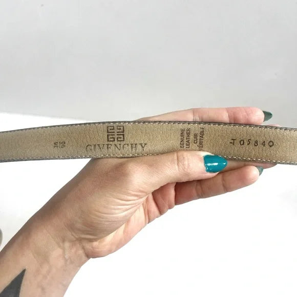 Givenchy | Grey Croc Leather Belt