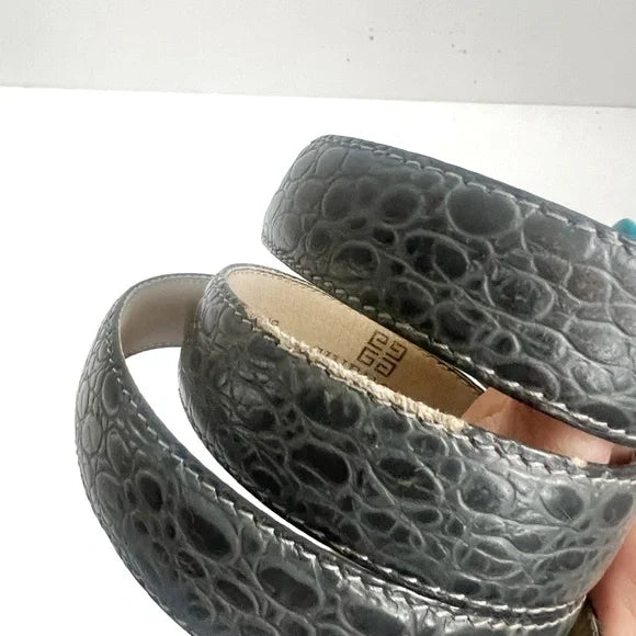 Givenchy | Grey Croc Leather Belt