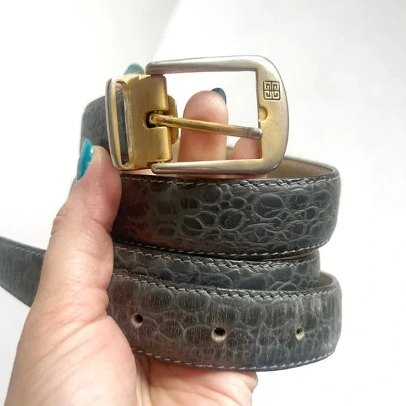 Givenchy | Grey Croc Leather Belt