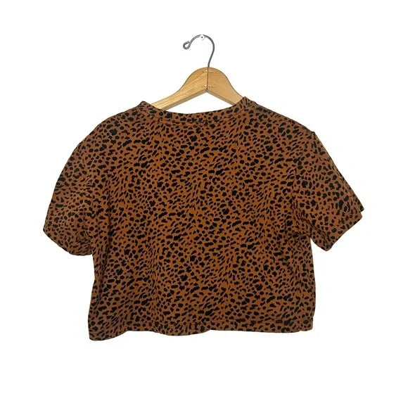 Monrow | Leopard Print Crop Top