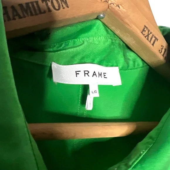 Frame | Silk Solid Shoulder Mini Dress