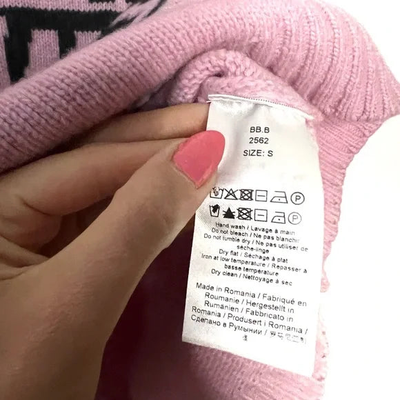 Ganni | Pink Logo Knit Vest