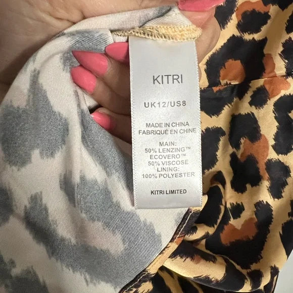 Kitri | NWT Maisie Leopard Mini Dress