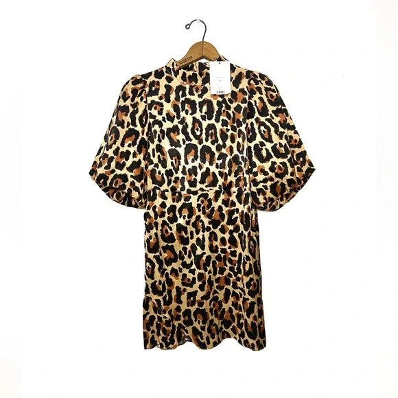 Kitri | NWT Maisie Leopard Mini Dress