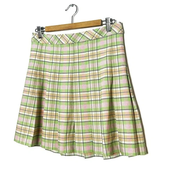 Sunday Best | Plaid Pleated Mini Skirt