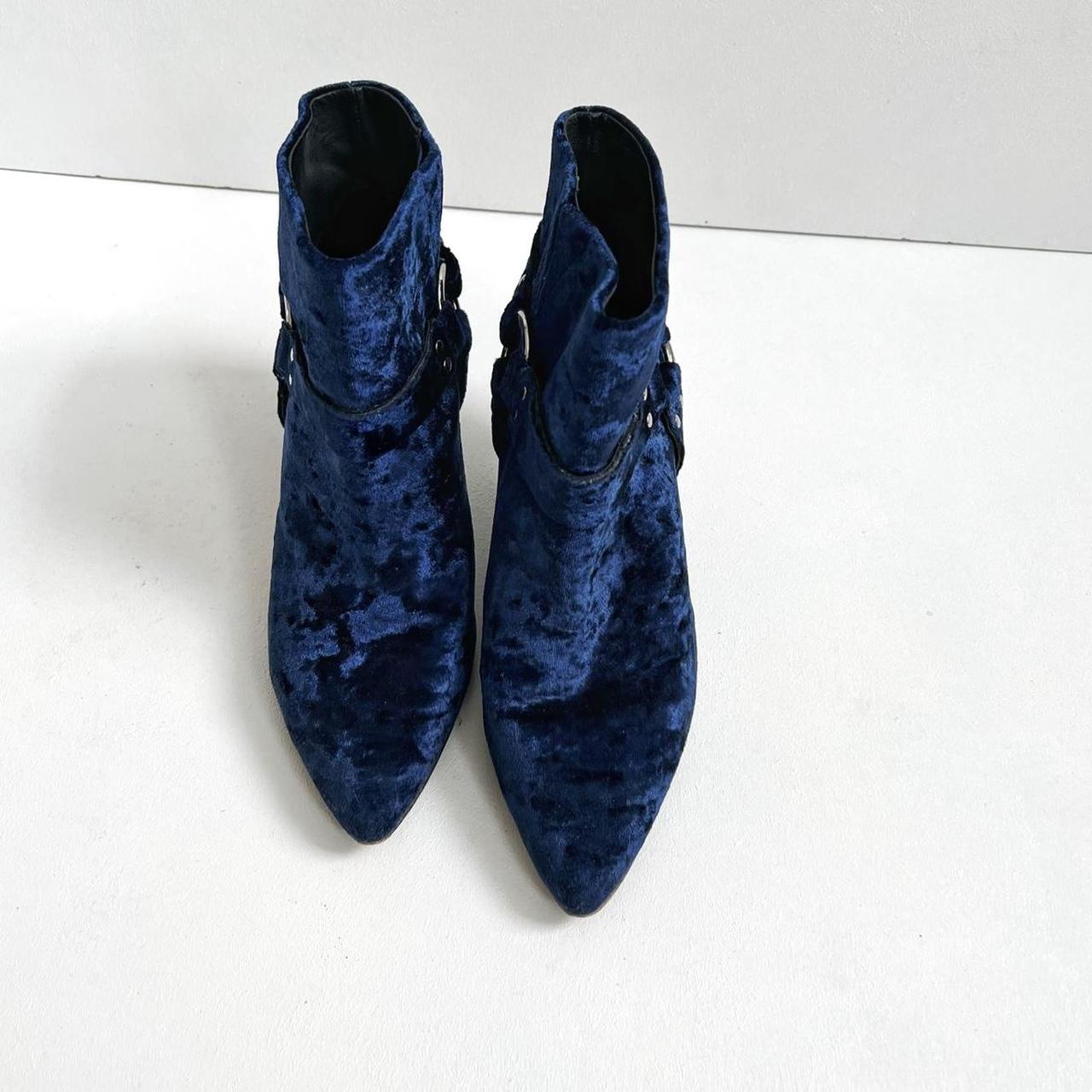 Opening Ceremony | Blue Velvet Boots