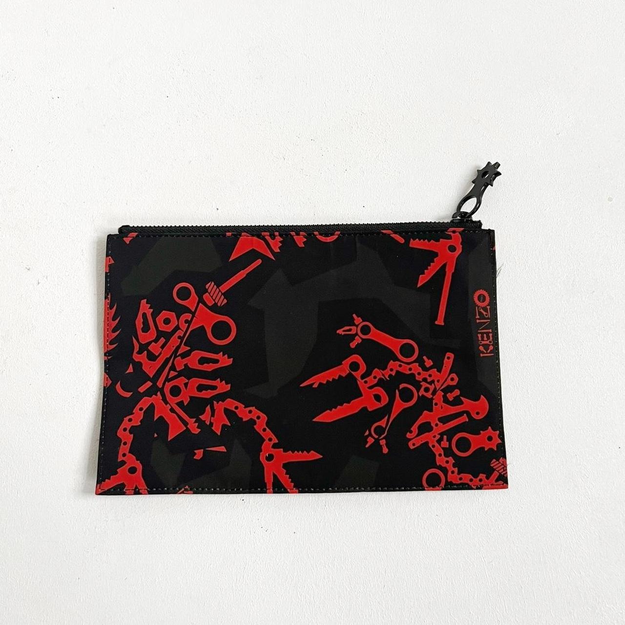 Kenzo | Red & Black Graphic Wristlet