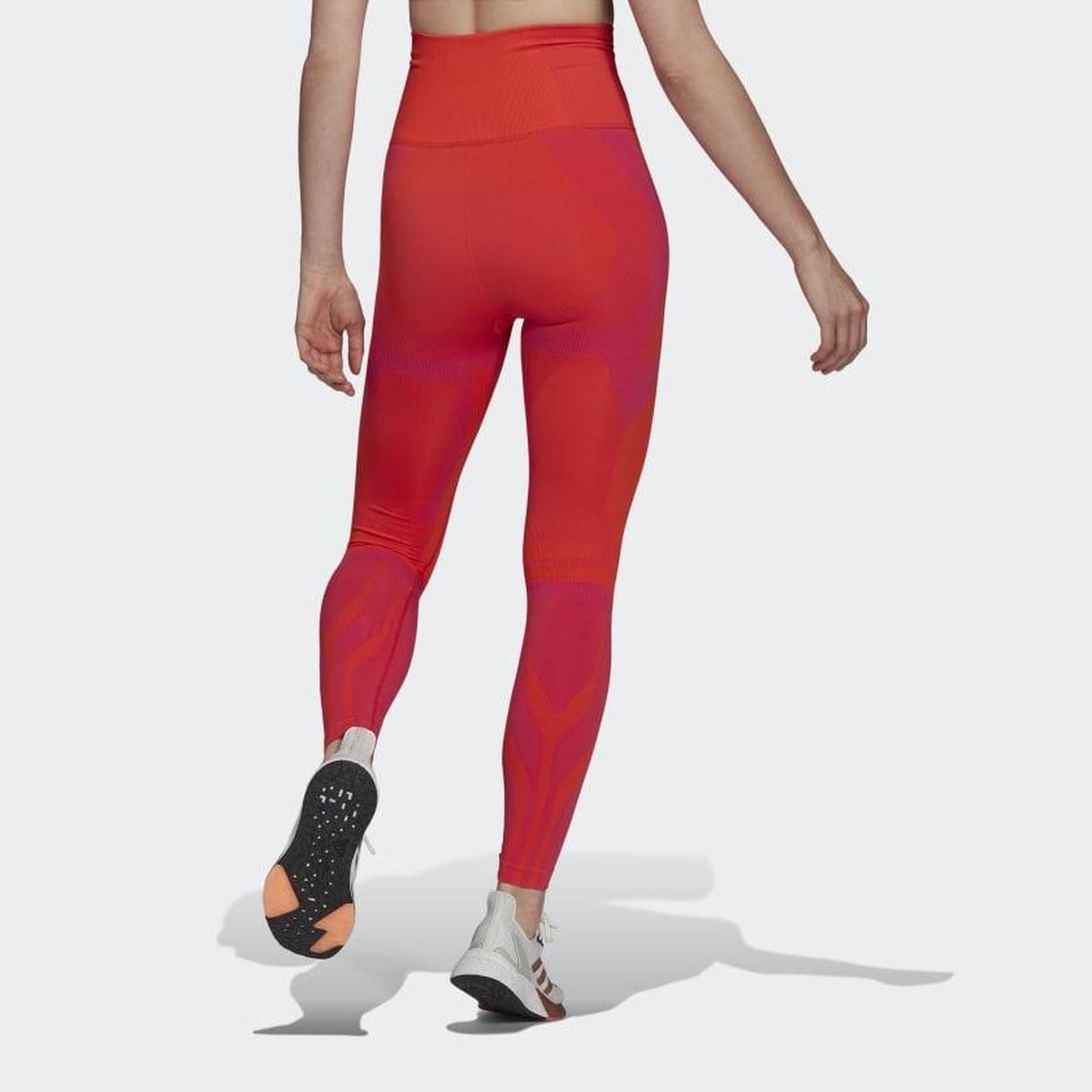 adidas Womens Sculpt Formotion Leggings - Red | Life Style Sports EU