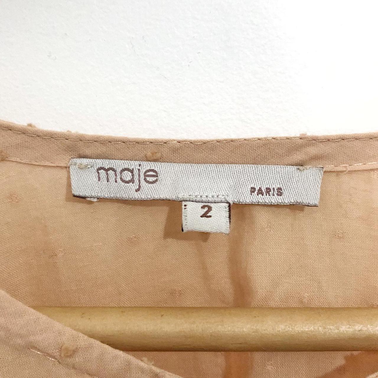 Maje | Peach Cotton Maxi Dress
