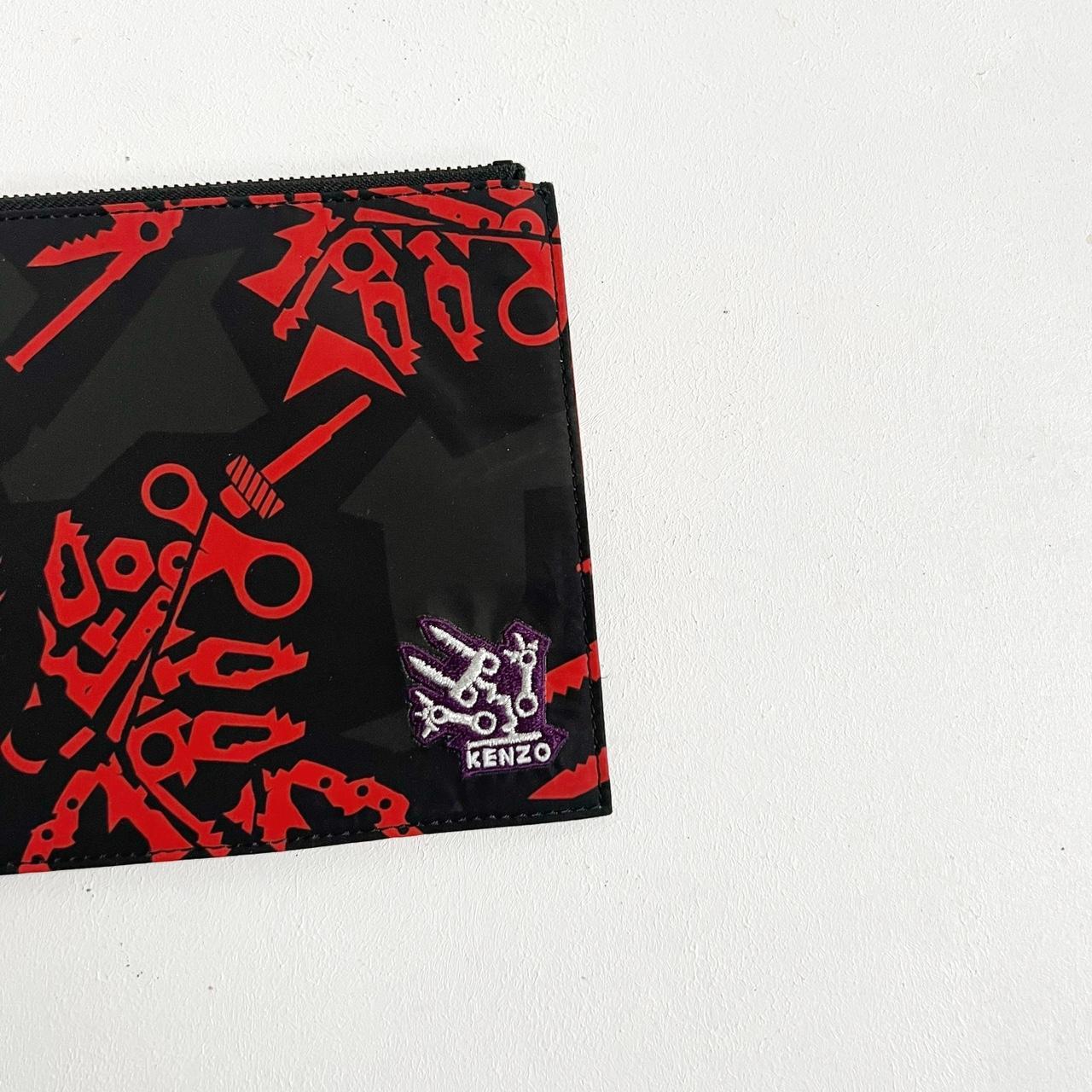 Kenzo | Red & Black Graphic Wristlet