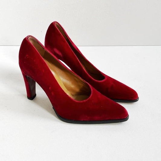 Sergio Rossi | Red Velvet Heels