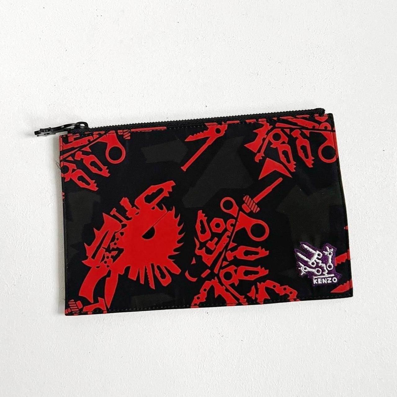 Kenzo | Red & Black Graphic Wristlet