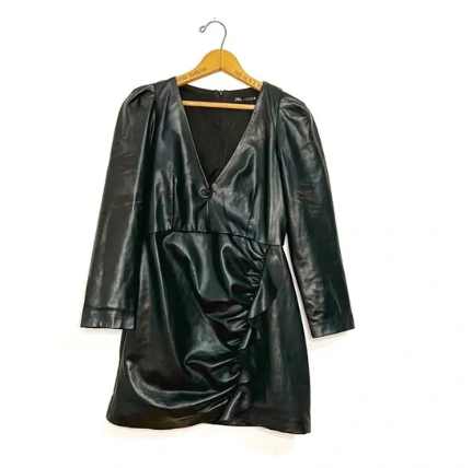 Zara | Faux Leather Dress