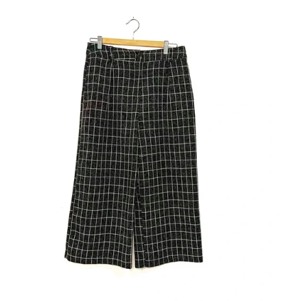 Topshop | Wide Leg Grid Pants