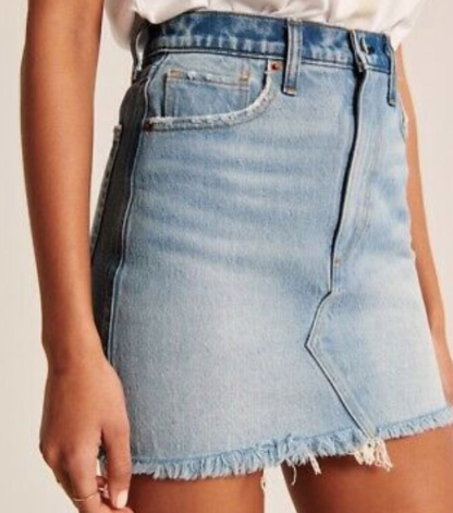 Abercrombie & Fitch | 90s High Rise Denim Skirt