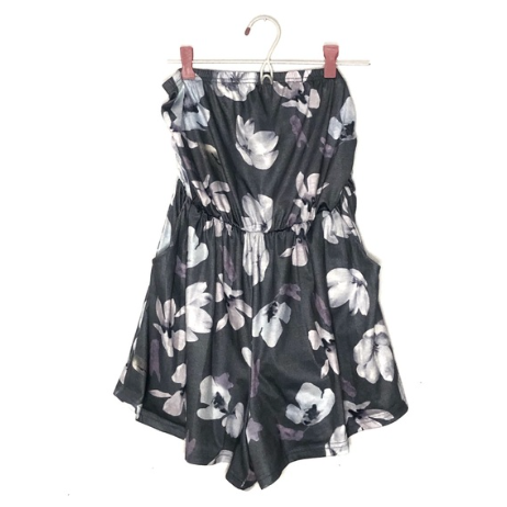 Vintage | Floral Strapless Playsuit