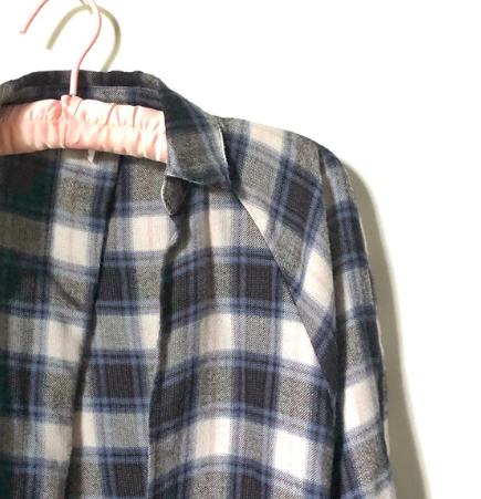 Urban Outfitters | Plaid Tie Front Overshirt