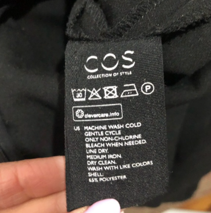 COS | Black Slit Tunic